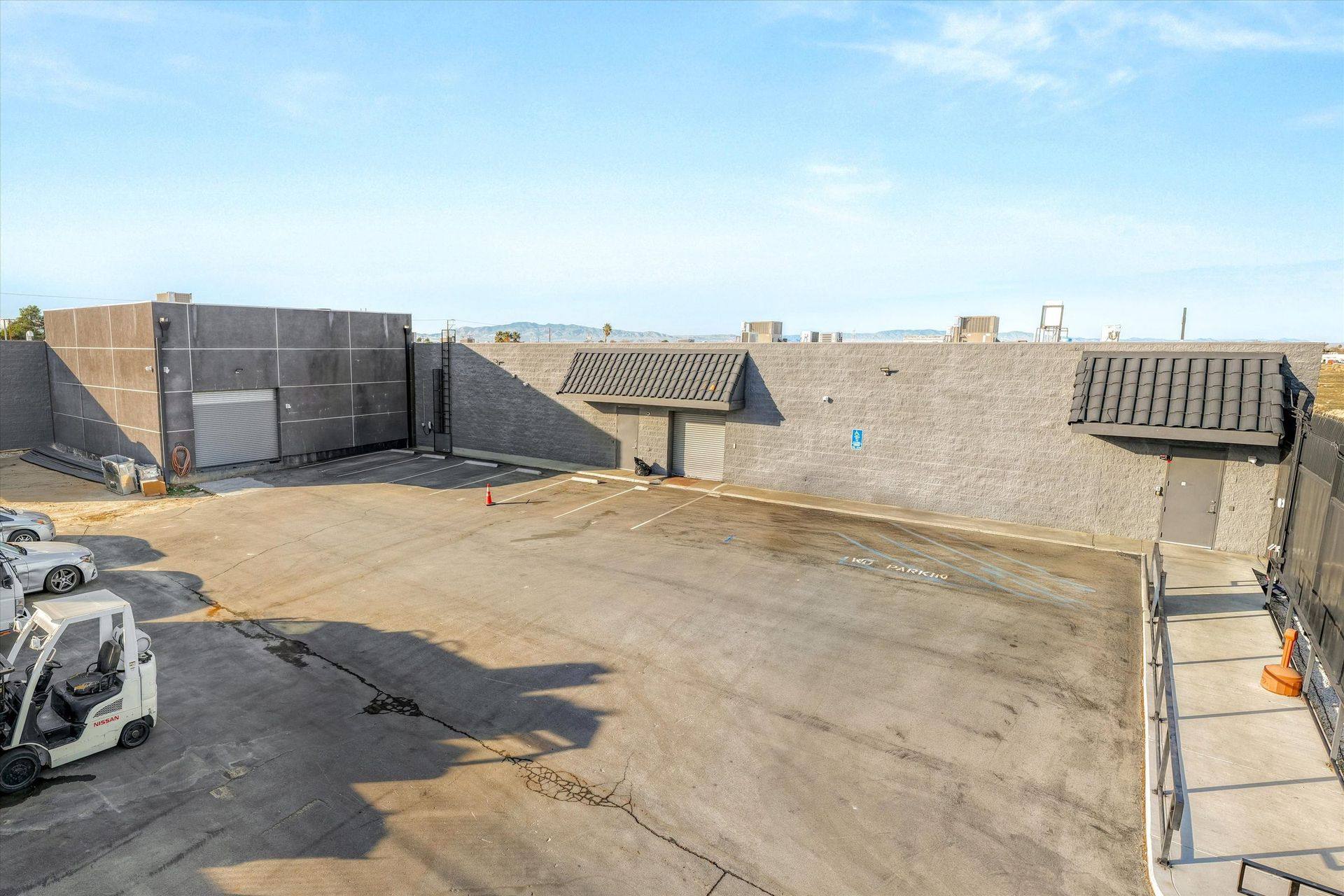Yard and loading area