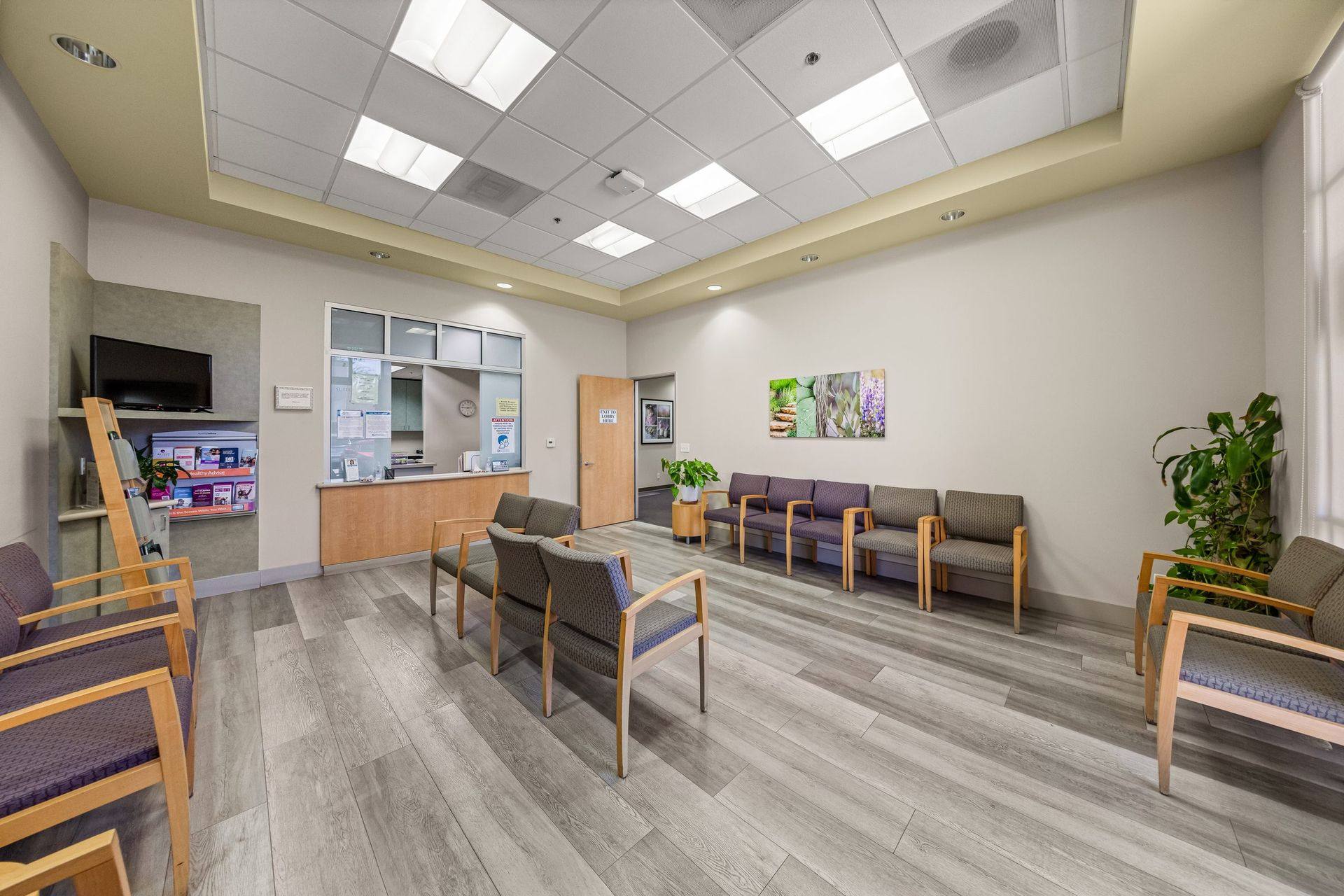 Waiting room and reception