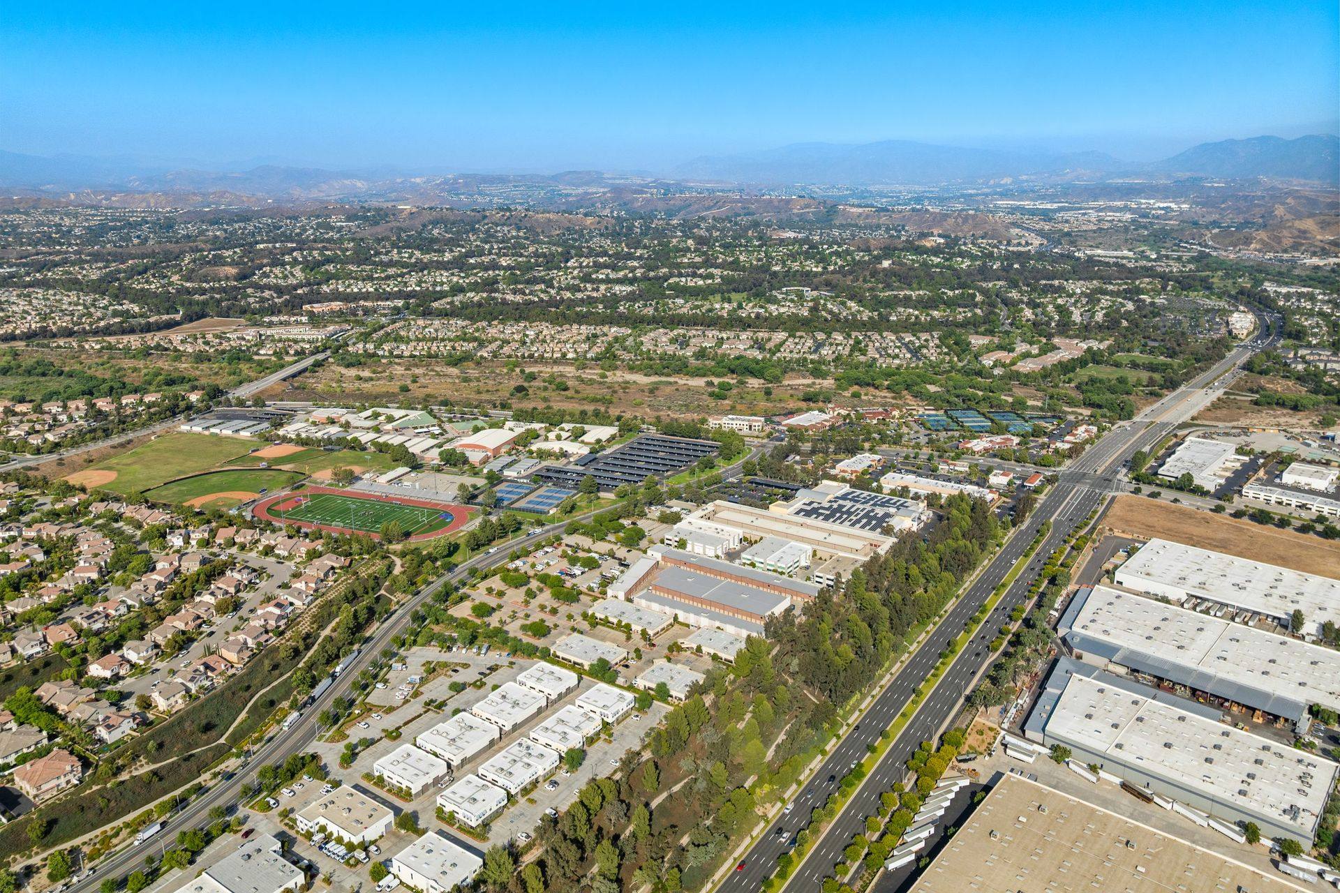 Aerial, Valencia valley
