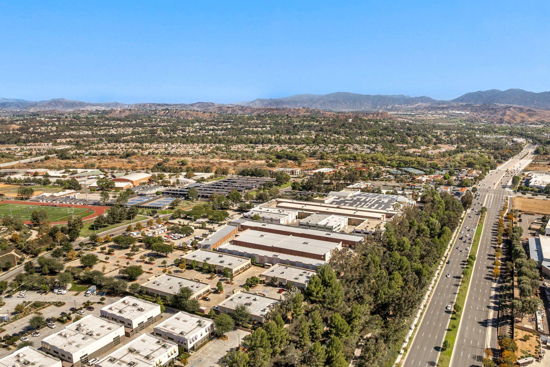 Aerial, boulevard corridor