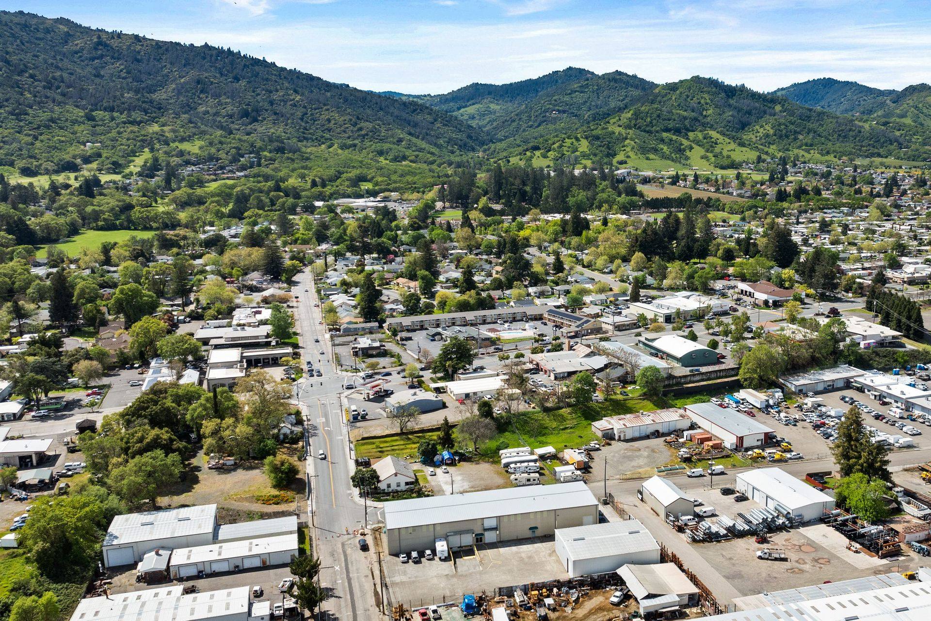 Aerial, Ukiah hills